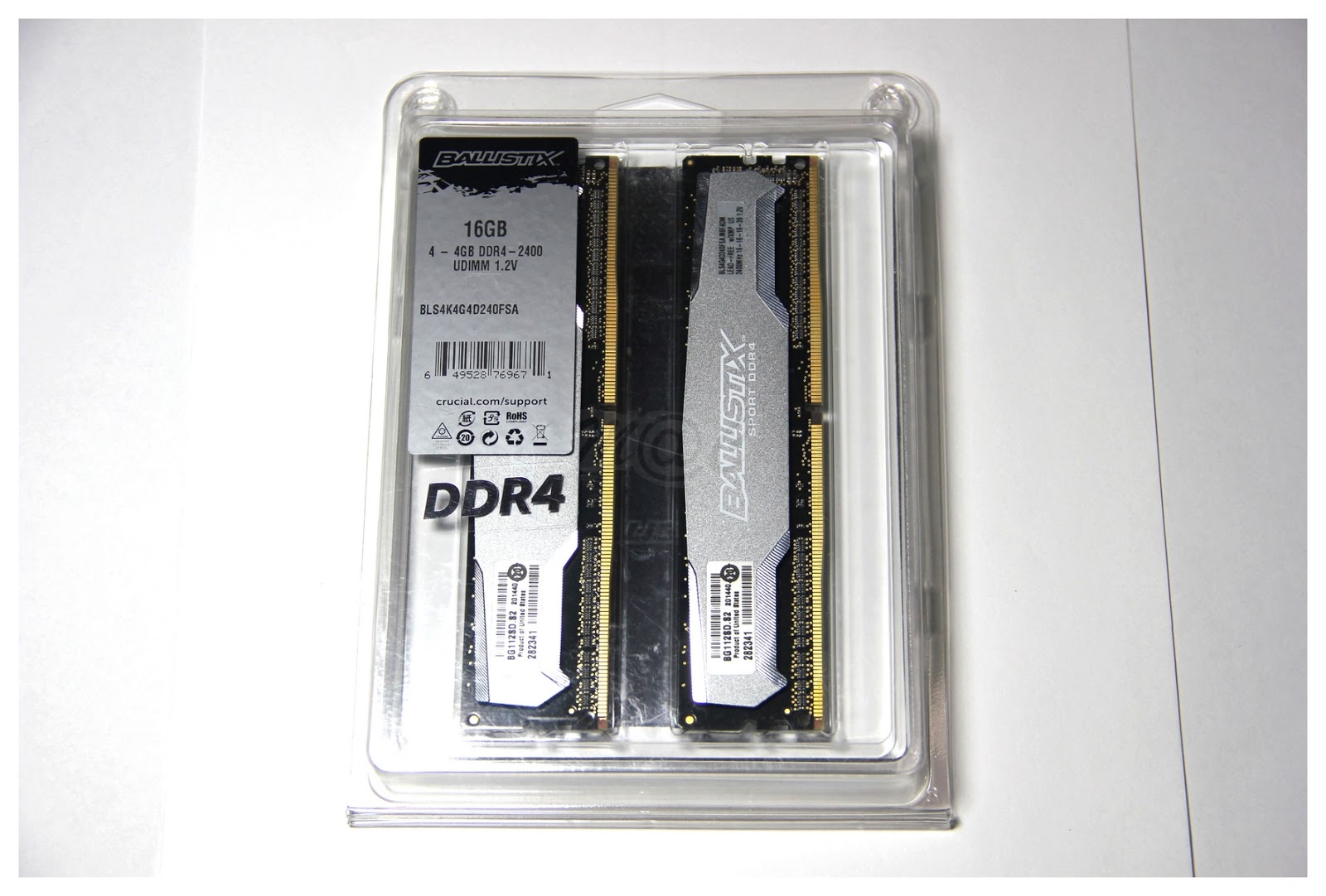 DDR4 The Crucial Ballistix Sport 16GB DDR4 2400 Quad Channel Kit HardwareZone Forums